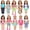 Multicolor, variant on ZITA ELEMENT 24 Pcs American Doll Clothes and Accessories for 18 inch Dolls - 18" Doll Clothing Outfits Dress Swimsuits Tights Headbands