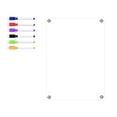 thumbnail image 1 of Acrylic Magnetic Calendar Fridge Calendar Message Board Monthly Weekly Calendar, 1 of 9