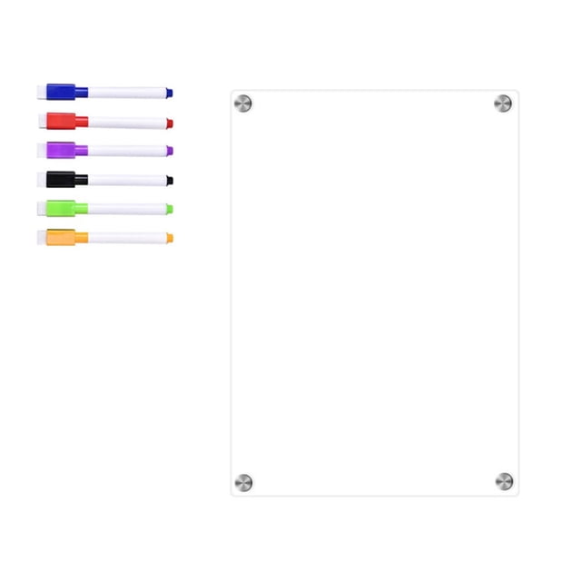 Acrylic Magnetic Calendar Fridge Calendar Message Board Monthly Weekly Calendar