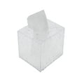 thumbnail image 1 of Cubierta de caja de pañ tissues de patrón de glaciar de 1 pieza para mesa de dormitorio, plástico transparente, 1 of 3