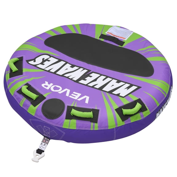 Towable Tubes for Boating - 2-Rider Inflatable Towable, 340lbs Capacity Water Sport Tube