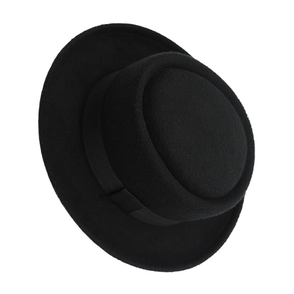 Elegant Pork Pie Hat with Bowknot Ribbon Wide Brimmed Hat Surprise Gift Hat Gift for Father Uncle