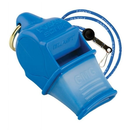 UPC: 0066143999397 | Fox 40 Sonik Blast CMG Pealess Safety Whistle 120+ dB Blue – 9203-0508