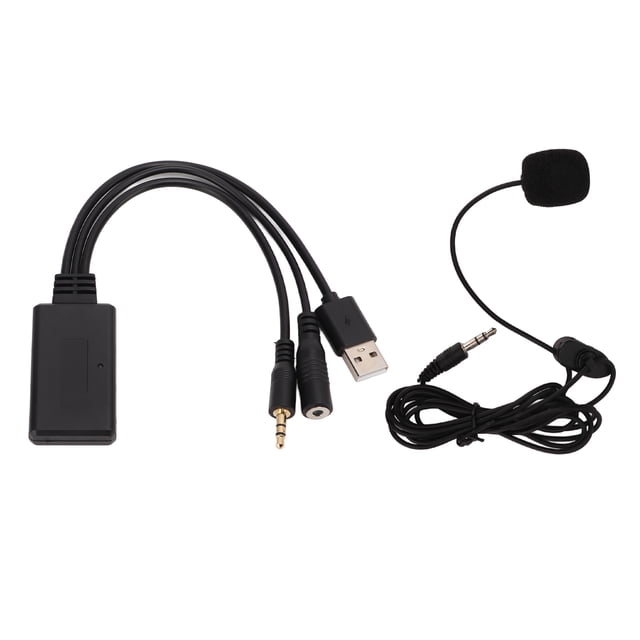 Bluetooth Aux In Adapter,Car Bluetooth Aux Cable Bluetooth Microphone Adapter Bluetooth Microphone Handsfree Adapter High Capacity