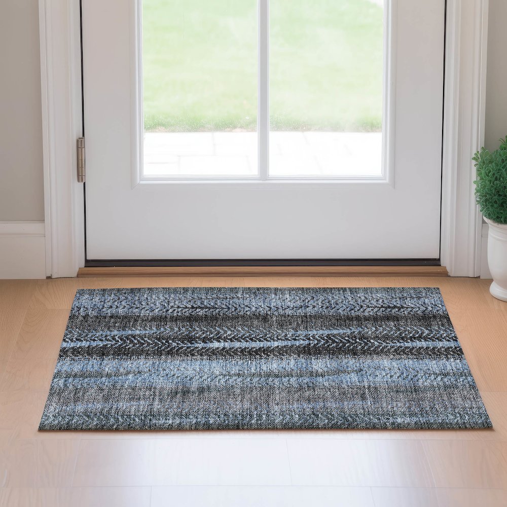 Dalyn Rugs Premium Machine Washable Mayfield AMF693 Blue 1'8" x 2'6" Rug