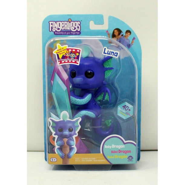 Fingerlings Baby Dragon Luna Interactive Baby Pet - Walmart.com
