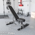 thumbnail image 3 of Synergee Adjustable Incline Decline Workout Bench. Weight Bench for Dumbbell & Barbell Press Exercises & Workouts. Great for Commercial, Garage and Home Gym., 3 of 7