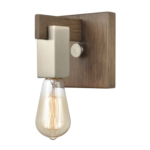 Elk Home 5-Inch Wide Axis Vanity Light, Transitional, Light Wood