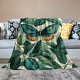 thumbnail image 5 of FCXZI Butterfly Leaves Fuzzy Fluffy Soft Cozy Blanket, Machine Washable Flannel, Multi-Purpose Gift for All Seasons 60*80in, 5 of 7