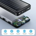 thumbnail image 4 of 27000mAh Portable Power Bank - PD 3.0 Fast Charging Battery Pack with 3 Outputs, Solar Charging Capability, and LED Flashlight, 4 of 6
