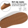thumbnail image 4 of BERANMEY Cozy Platform Fuzzy Slippers for Women and Men Short Ankle Slippers with Anti-Slip Sole Lined with Warm Furry Perfect for Indoor & Outdoor Use, 4 of 8