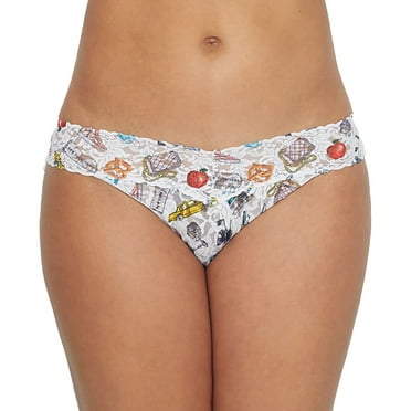 Hanky Panky Lindsi Lane Jet Set Original Rise Thong, White Multi, OS