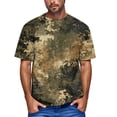 thumbnail image 2 of Dresfit Camo Shirts Men Crew Neck Short Sleeve Work Out Tops Camouflage Cotton Basic Tennis T Shirts Lightweight Relaxed Fit Tees Mint Green 4XL, 2 of 6