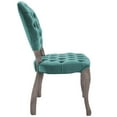 thumbnail image 7 of Modway Exhibit 19" French Vintage Velvet & Wood Dining Side Chair in Teal, 7 of 7