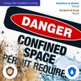 thumbnail image 4 of Danger Confined Space Permit Required Sign, OSHA Danger Sign, 24x36 Corrugated Plastic, 4 of 7