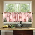 thumbnail image 4 of Yayeee Kitchen Curtains Tier Set of 2 Light Filtering 57"x24" Over Sink Window Panels, White Gingerbread Houses, 4 of 7