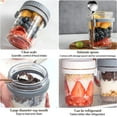thumbnail image 6 of Sensch 10oz Overnight Oats Container Mason Jars with Lid and Spoon, Portable Airtight Oatmeal Cup with Measurement Marks, 2 Pack, 6 of 10