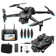 thumbnail image 2 of 13 Year Old Boy Gifts, Drone with Esc Camera Brushless Motor Remote Control with 4.5Inch Screen Display and Cool Lights Rc Quadcopter Altitude Hold 2K HD Two Camera Aerial Vehicle, Black, One Size, 2 of 9