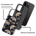 thumbnail image 4 of FKBRCL4U Compatible with iPhone 13 Pro Max Case, Shades Gray Beige Skulls Pattern for Girl Full Body Design Soft Silicone Drop Shock Scratch Protection for iPhone 13 Pro Max, 4 of 7