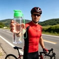 thumbnail image 6 of Plastic Water Bottles with Top Lid and Lanyard, Reusable Water Bottle with Carry Handle Leak Proof Sports Water Bottle for Gym School Travel Hiking, BPA Free Hydration Bottle, 6 of 7