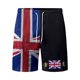thumbnail image 5 of WILLBEST Pantalones Cortos Casuales para Hombre, con Bandera Europea y Británica, de Manga Corta, con Botones, Holgados y Cómodos, para Negocios Urbanos, Conjunto de Dos Piezas, 5 of 5