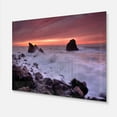 DESIGN ART Force of Sea Hitting Rocky Coast Contemporary Seascape