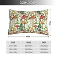 thumbnail image 2 of Yiaed Mushrooms Gnomes Print Brushed Microfiber Envelope Pillowcases, Standard,Envelope Closure Pillow Cases(No pillow core)-16"x24", 2 of 6
