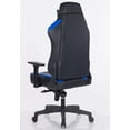 thumbnail image 4 of Wide High Back Gaming Office Chair with Firm Headrest Pillow Support Kappa - Blue & Black, 4 of 9