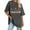 Gray, variant on Oversized Tops for Teachers Comfort Colors Tshirt Plus Size Long Sleeve Tops Back To School Shirts for Teachers Gray 3XL