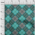 thumbnail image 1 of oneOone Viscose Jersey Fabric Tartan Check Print Fabric By Yard 60 Inch Wide, 1 of 4