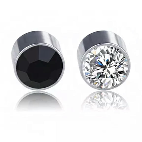 HOOUN Unisex Ear Stud Stainless Steel Earrings For Men Women Magnetic Jewelry -Mixcolor