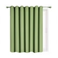 thumbnail image 2 of Biombo K100 térmico color salvia, panel opaco, para puerta de patio, ventana, cortina corrediza, pared de privacidad de 3 capas con ojales, extra ancho. Tamaño: 254 cm de ancho x 213 cm de largo., 2 of 3