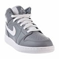 thumbnail image 2 of Air Jordan 1 Mid BG Big Kids Shoes Cool Grey/White/white 554725-036, 2 of 6
