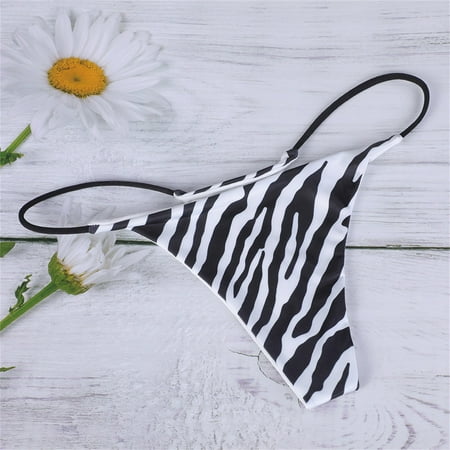 

〖TOTO〗Thongs For Women G-String Floral Printed Comfort Underpants Panties Soft Women S Low-Rise T-Back