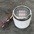 thumbnail image 3 of Waterproof Digital Meter, IP67 Waterproof Water Level Gauge Water Level Sewage Voltage  for RV for Boats Black Dial,White Dial, 3 of 7
