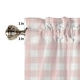 thumbnail image 3 of Spring Plant Leaves Rattan Wood Grain Short Half Curtains for Living Room Kitchen Door Cafe Window Valance Drapes, 3 of 5