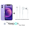 thumbnail image 1 of IPHONE 12 128 (Incluye Protector de Pantalla KeepOn + Audifonos APPLE con Cable conector) PURPLE MORADO Apple REACONDICIONADO, 1 of 5