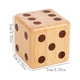 thumbnail image 3 of Fiudx Juego de Dados de Madera, Materiales Ecológicos, Dados Grandes para Juegos Al Aire Libre, Actividades Divertidas para Picnic o Barbacoa, Diversión Familiar Interactiva, 7 X 7 X 7 Cm, Juguete de, 3 of 6