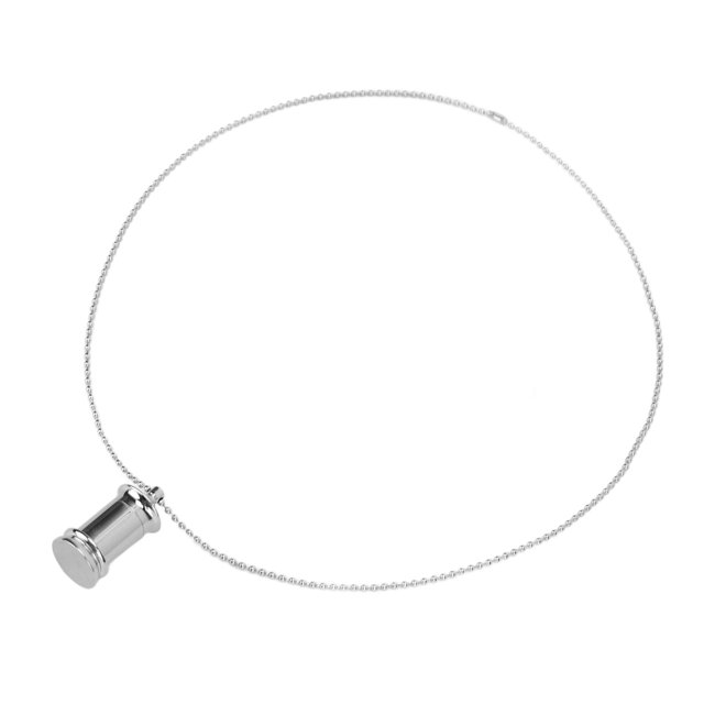 Joyería De Cremación, Forma De Torre Que Se Puede Abrir, Collar De Urna Interior Vacía Unisex, Medallón Colgante De Perfume Para Recuerdo ANGGREK Descripción de la referencia