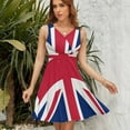 thumbnail image 7 of Flag of The United Kingdom Dress Summer Street Style Dresses Female Sleeveless Printed Sundress, 7 of 7