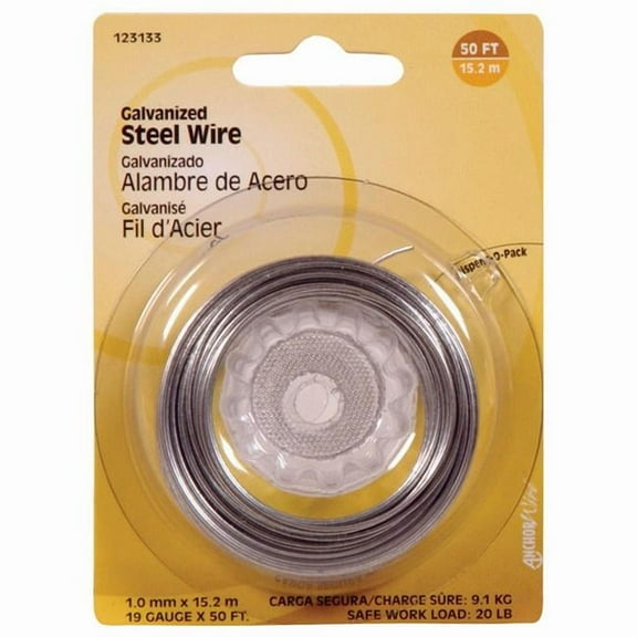50 ft. 19 Gauge Galvanized Steel Wire