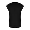 thumbnail image 4 of Tops de Color Sólido para las Mujeres de Moda Cómodo Versátil con Cojín de Pecho Cuello Pila Tops sin Mangas para las Mujeres, 4 of 7