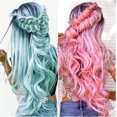 thumbnail image 1 of Mujeres Gradiente Pelucas de pelo largo y rizado Cubierta de la cabeza Peluca de moda, 1 of 2
