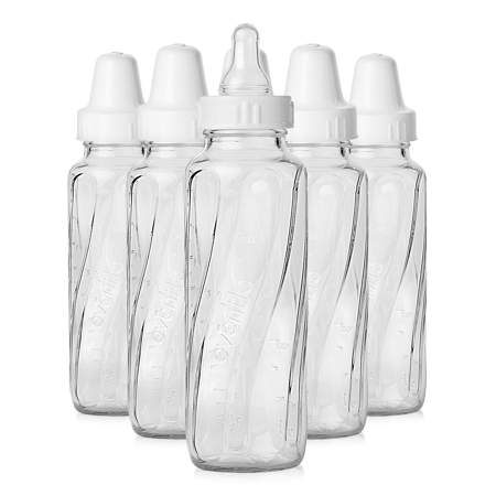 Evenflo Feeding Classic BPA-Free Glass Baby Bottles - 8oz, Clear, (Best Baby Bottle Brand 2019)