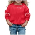 thumbnail image 1 of Chandail Doux à Manches Longues pour Fille, Graphique, Mignon, Col Rond, Chandails, Haut, Vêtements pour Filles, 1 of 4