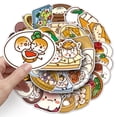 thumbnail image 4 of Pegatinas de comida, 50 Uds., fideos chinos, bollos, albóndigas, calcomanías de vinilo impermeables para adultos, adolescentes, niños, tazas, botellas de agua, equipaje para ordenador portát, 4 of 5