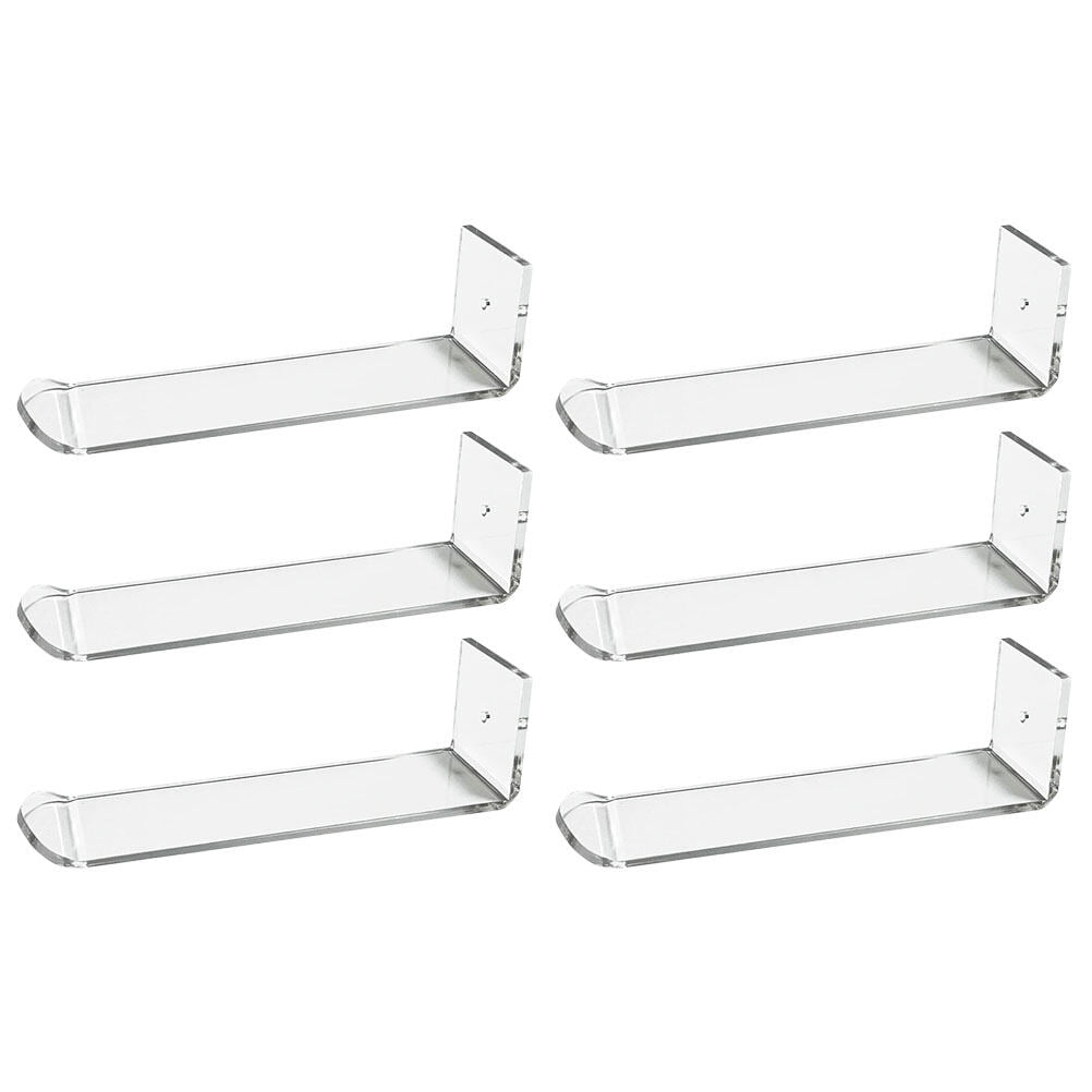 6Pcs Wall Acrylic Headband Holders Clear Headband Display Racks