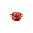 thumbnail image 1 of Le Creuset - Cocotte redondo de gres pequeño, 8 onzas, cereza, 1 of 9