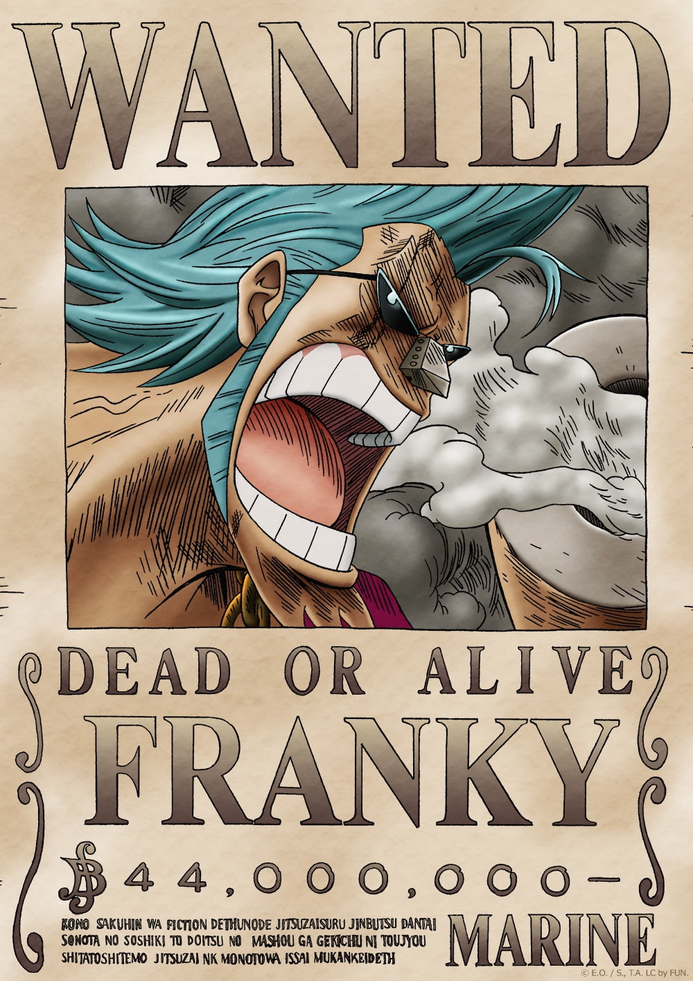 One Piece Wanted Poster Franky