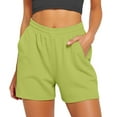 thumbnail image 1 of MKLEKYY Pantalones Cortos Para Mujer, Informales, De Verano, Con Cordón, Cómodos, Elásticos, De Cintura Alta, Para Correr Y Con Bolsillos, 1 of 4